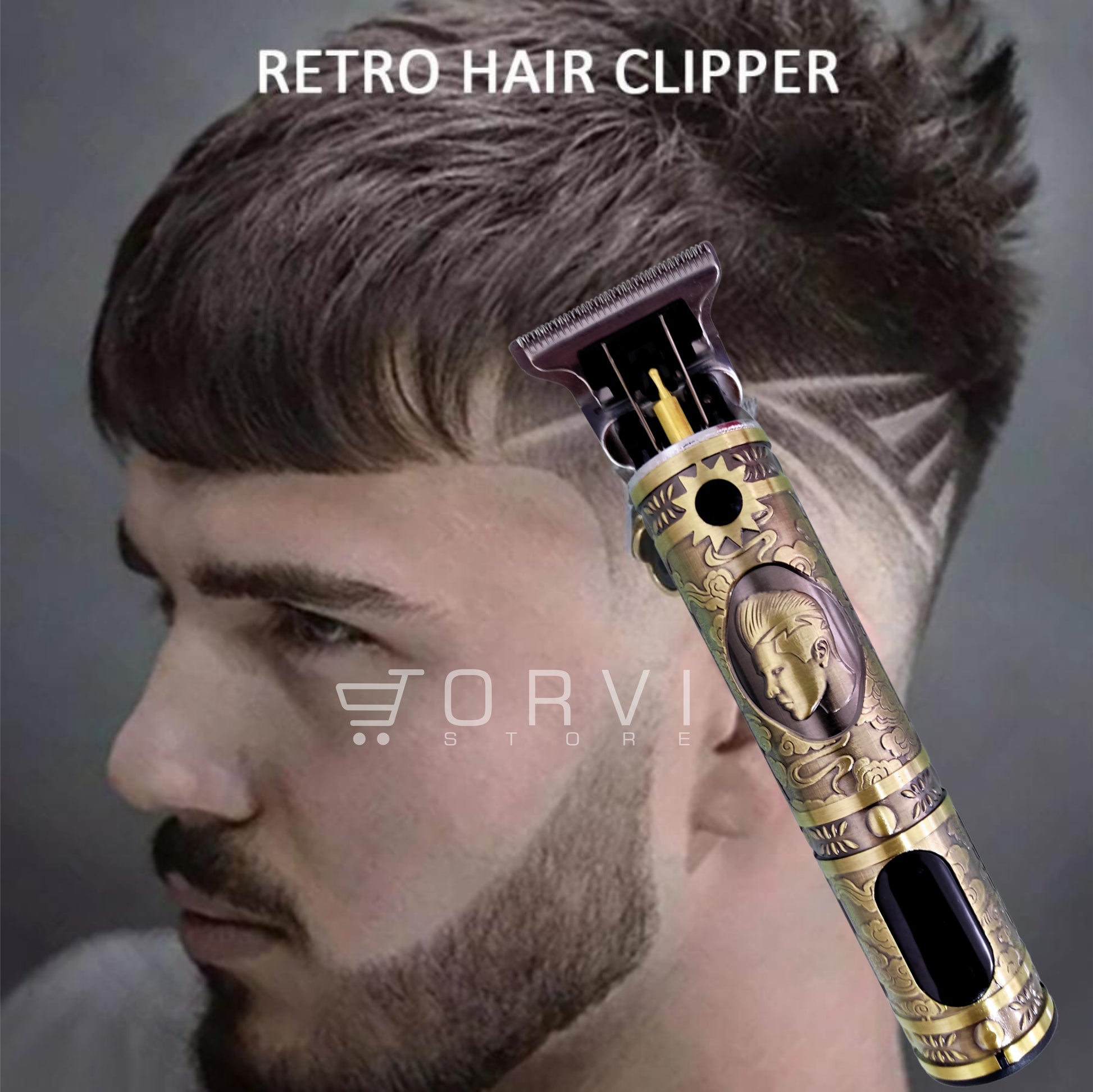 Maquina Patillera Barbera Recargable Hair Clipper Panel Led