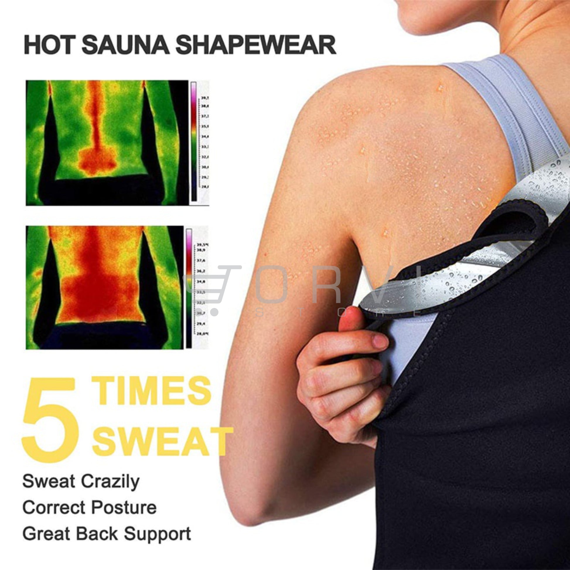 Chaleco Faja Reductora Termica Efecto Sauna Mujer