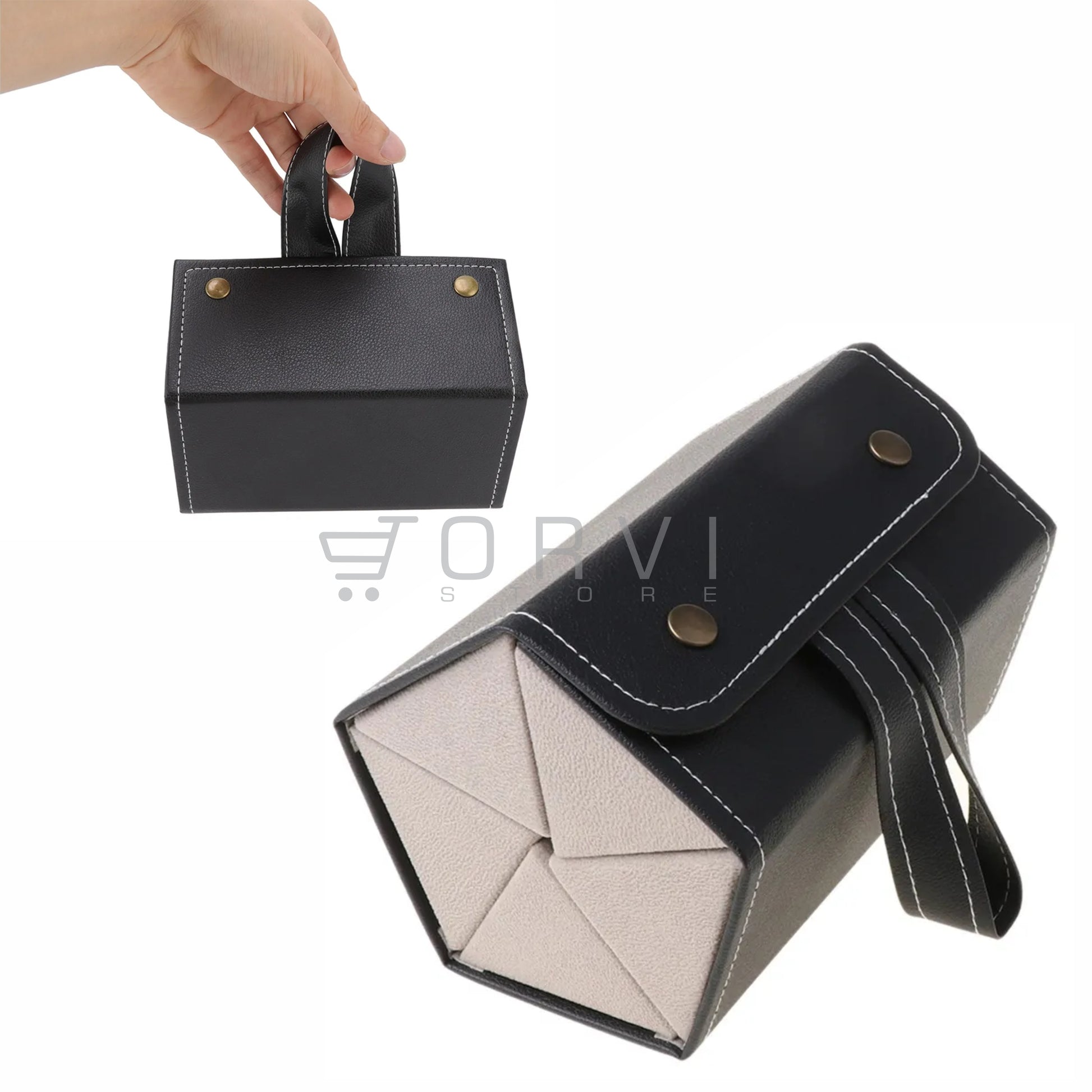 Estuche Organizador Gafas Sol Rígido Portátil Plegable Viaje 5 Compartimientos