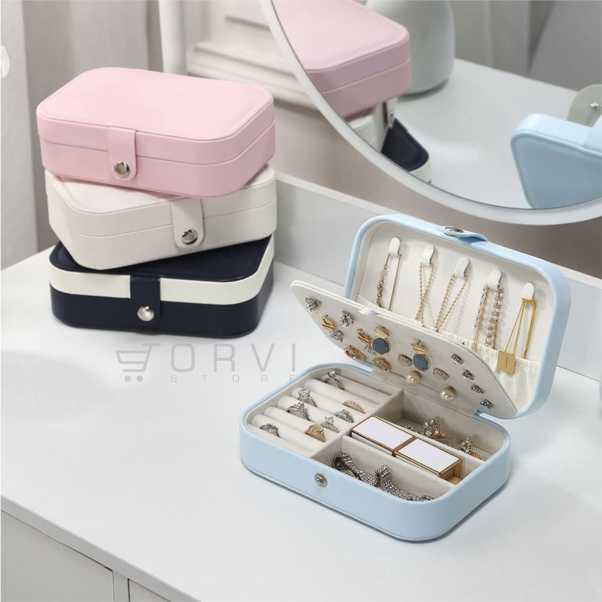 Organizador De Joyas Portátil Joyero Estuche Para Viaje
