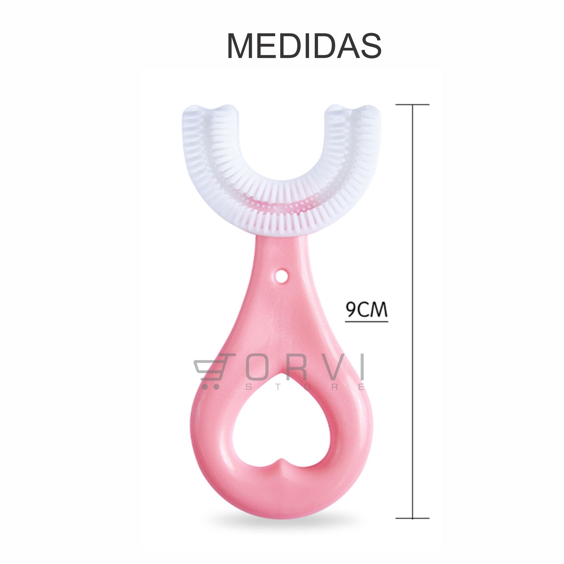Cepillo Dientes Para Bebe Silicona Suave Forma De U Niños