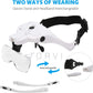 Gafas Lupa Visera Luz Led Recargable Lente Optivisor Aumento