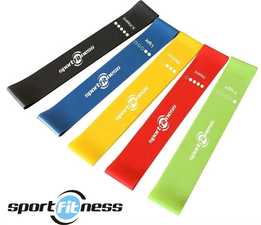 Kit Bandas Elásticas Cerradas Ejercicio Resistencia X5 Sportfitness