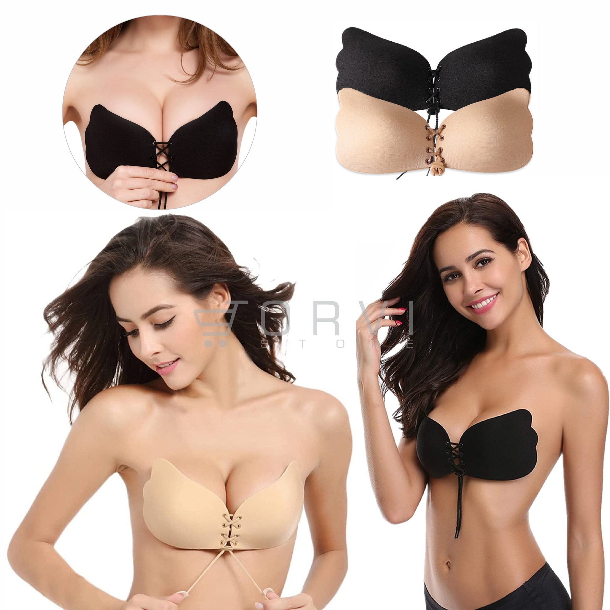 Brasier Invisible Adhesivo Silicona Levanta Busto Magic Bra – JORVI STORE