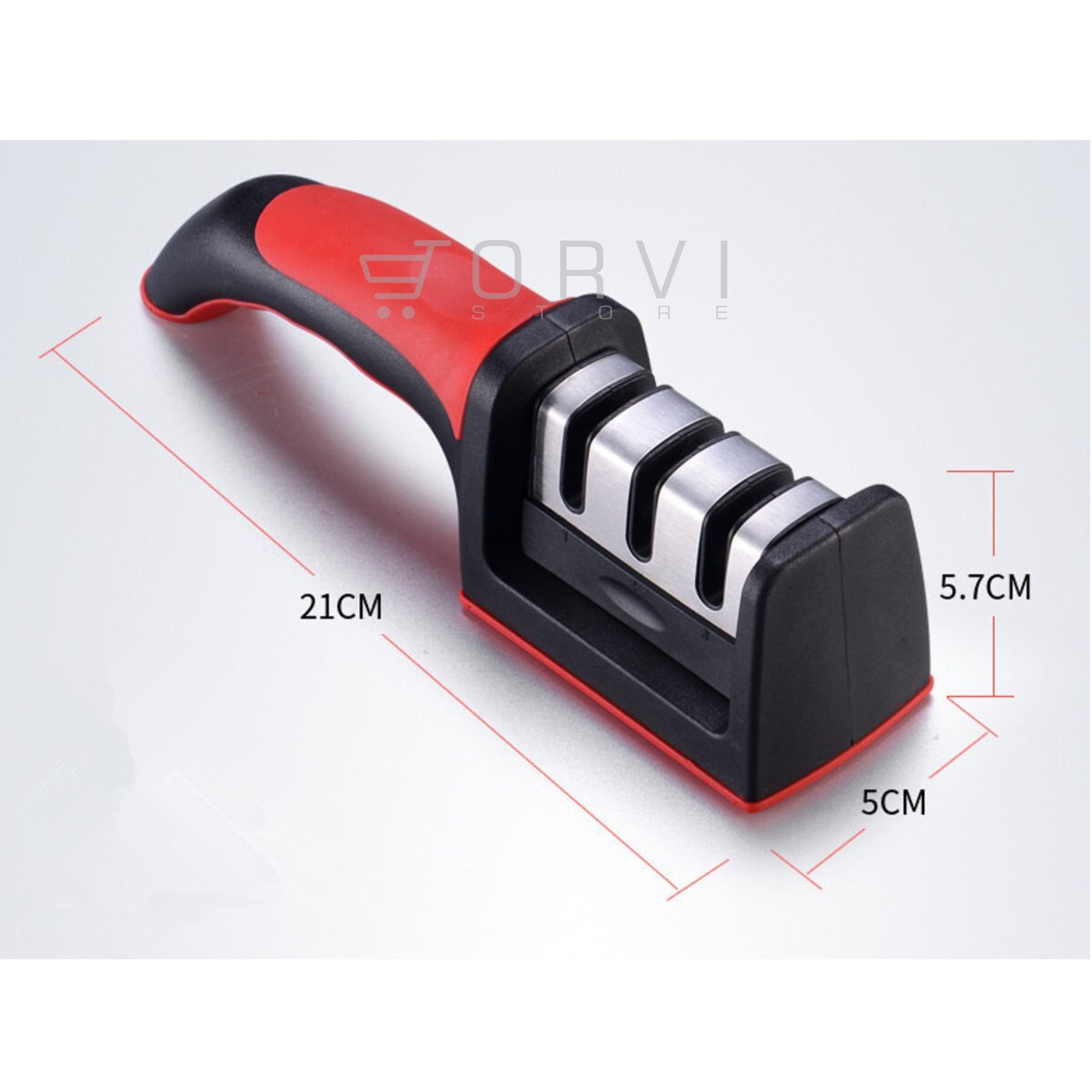 Afilador Cuchillo Ergonómico Acero Inoxidable Sharpener