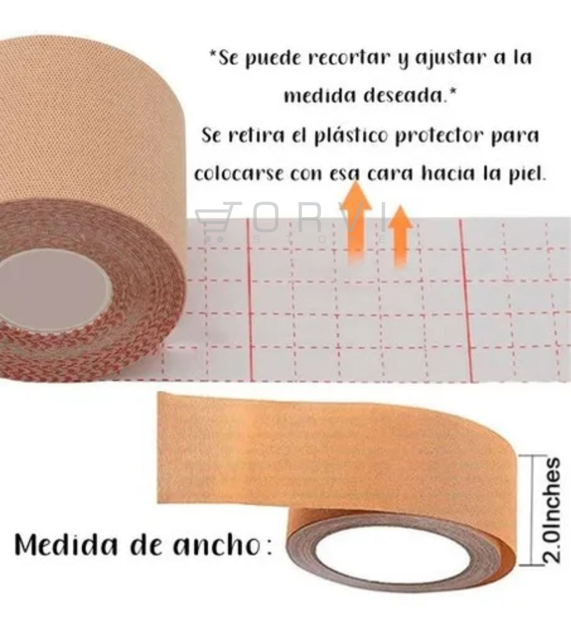Cinta Levanta Busto Seno Adhesiva Invisible Push Up